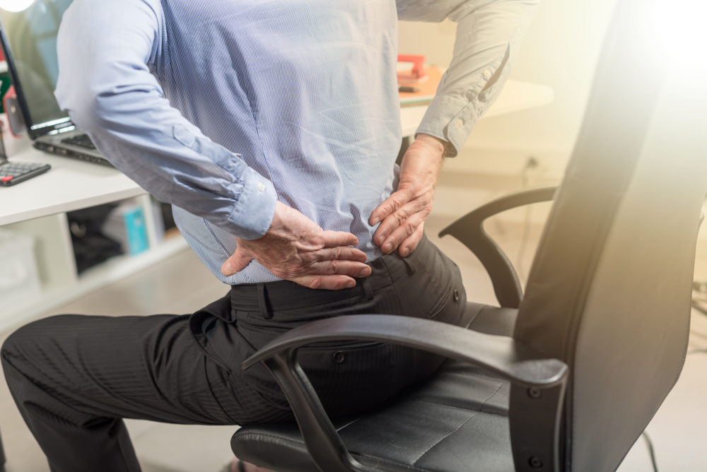 lower back pain when sitting